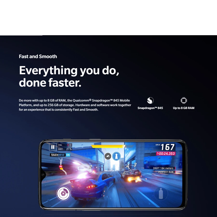 Мобильный телефон Oneplus 6T A6013 с европейской версией 6 41 дюймов 8 ГБ ОЗУ 128 Гб ПЗУ