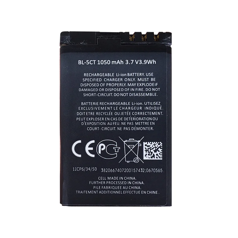 Аккумулятор BL-5CT BL 5CT мобильный телефон для Nokia C5-00 6303 C3-01 3720 | Мобильные телефоны и