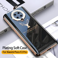 luxury plating soft case for xiaomi redmi k20 k30 9t 10t poco f2 pro shockproof case cover for xiaomi redmi k30 k30s poco f2 pro