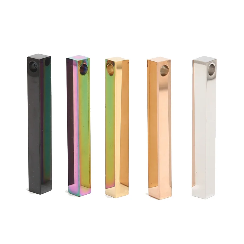 3 шт. подвески из нержавеющей стали 40x5 мм длинные для ювелирных изделий сделай сам