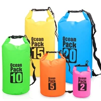 outdoor waterproof dry backpack water floating bag roll top sack kayaking rafting boating river trekking swimming pool xa243y