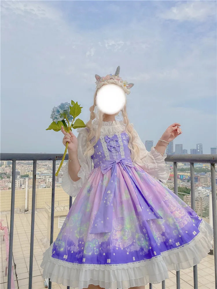 Лолита световой платье с изображением Медузы светящиеся слинг АО Чай Вечерние в