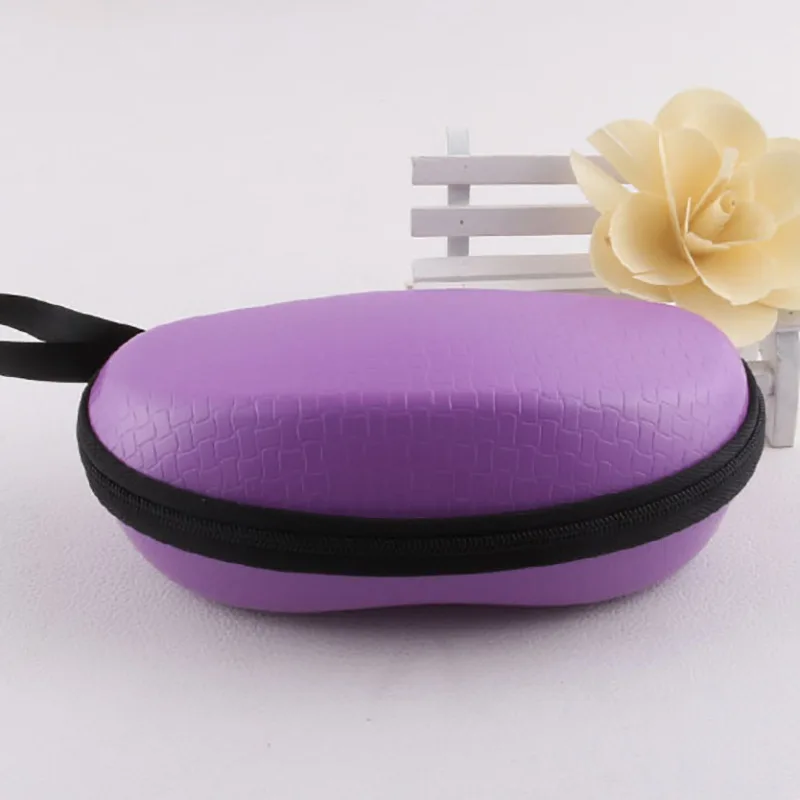 

Portable Zipper Anti-pressure Anti-shock Eye Glasses Shell Leather Sunglasses Protect Case