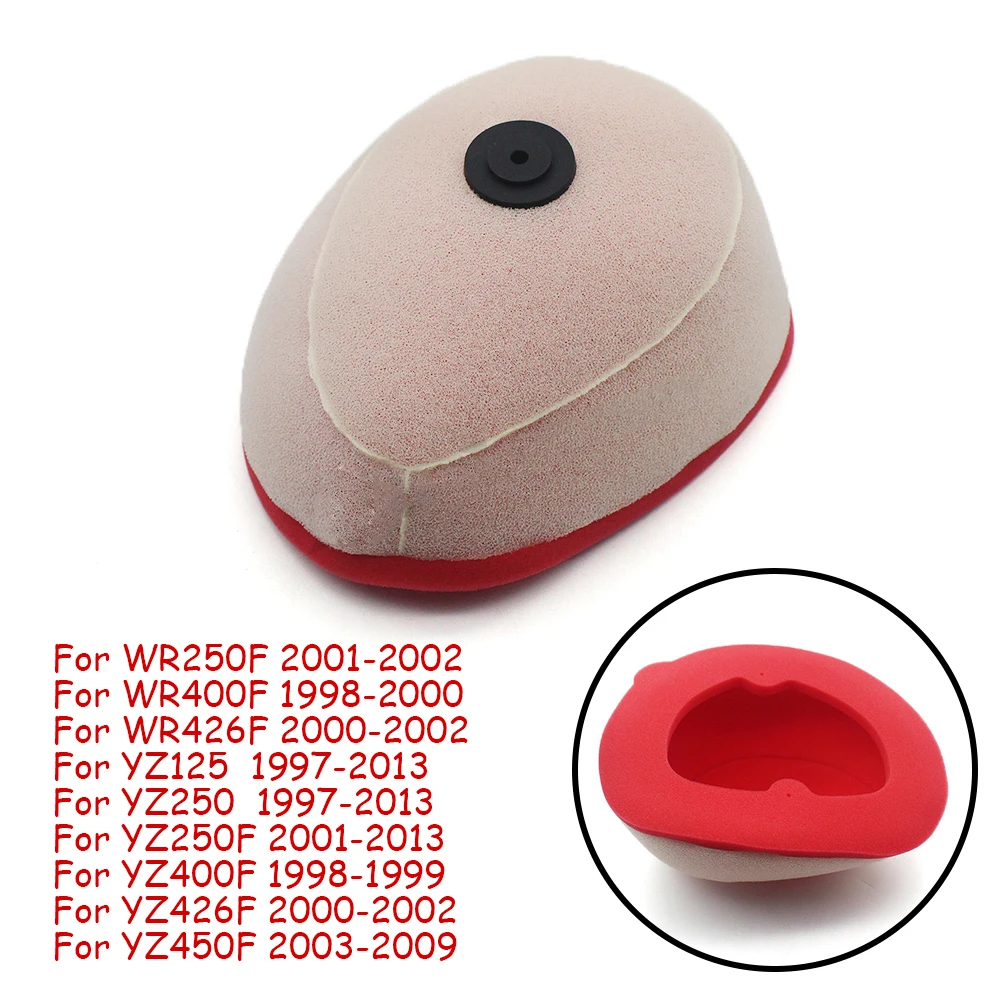 Воздушный фильтр двигателя, губка, воздушный фильтр, Очиститель пены для Yamaha WR250F WR400F WR426F YZ125 YZ250 YZ250F YZ400F YZ426F YZ450F