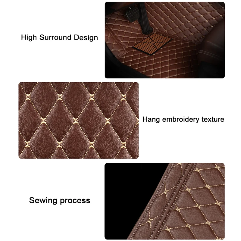 

zhoushenglee car floor mats for Ford explorer 2006-2013 2014- 2016 2017 2018 Custom auto foot Pads automobile carpet cover