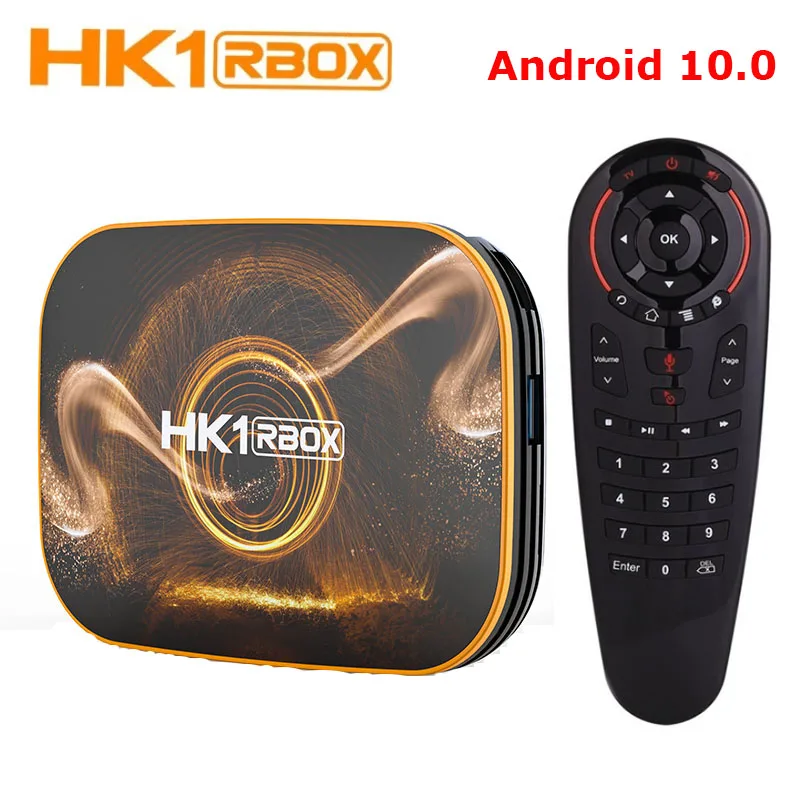 HK1 RBOX Смарт ТВ Box Android 10 4 ГБ 64 128 г RK3318 1080P H.265 5G 4K с Wi Fi и MAX Set Top TV коробка только
