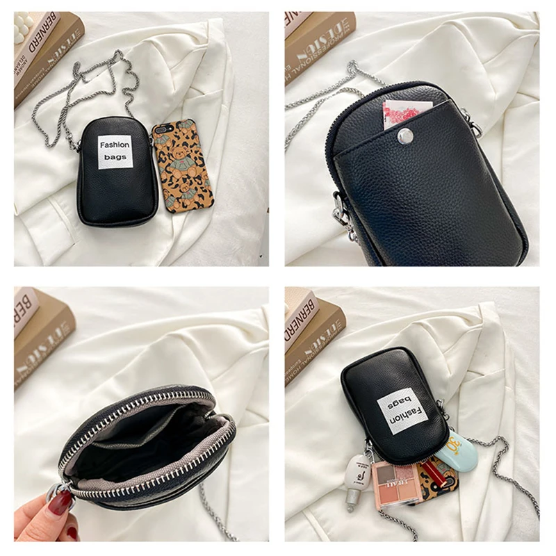 

Genuine Leather Women Shoulder Crossbody Bags Small Handbag Ladies Hanging Cross Body Bag Mini Bag For Mobile Phone Bag