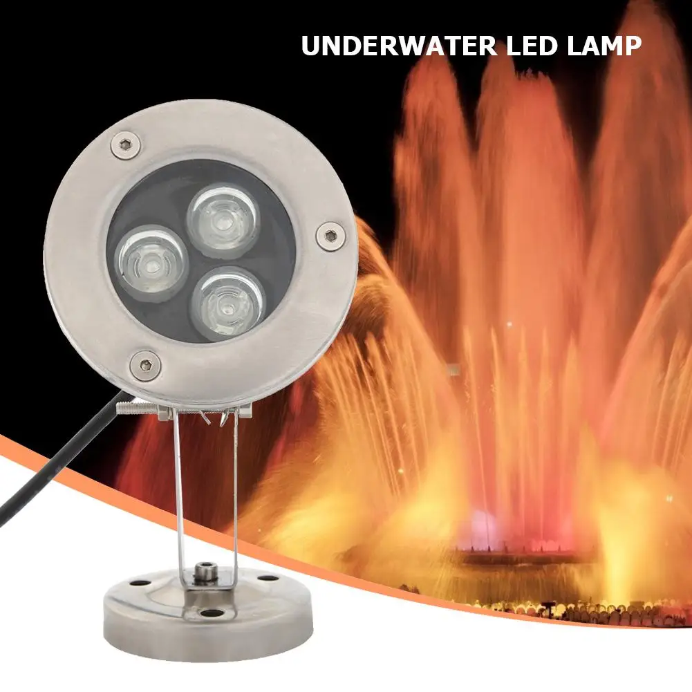 

3W DC12V Underwater LED Fountain Lights IP65 Warm White for Swimming Pool Pond Low Power Consumption High Brightness