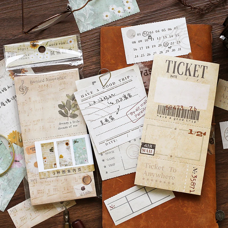 

4 шт./лот серия «вчера и еще раз», свежий изысканный креативный блокнот для записей