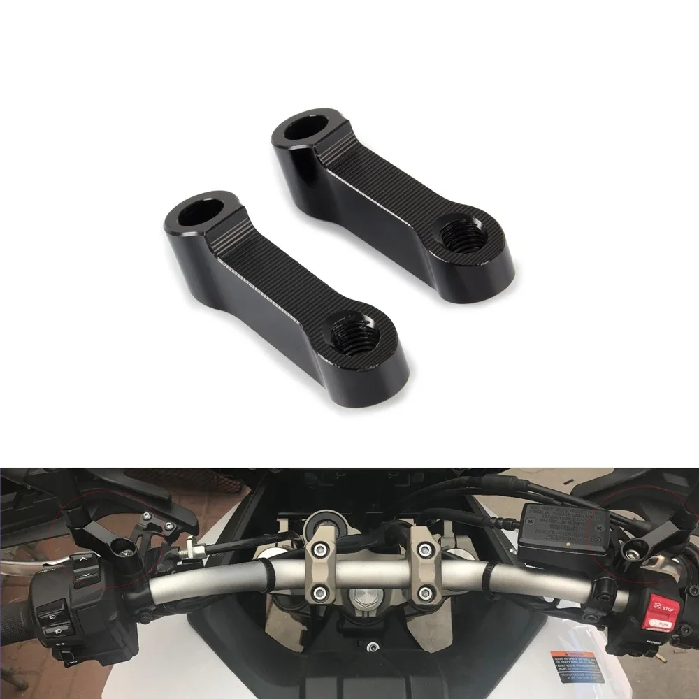 

General Motorcycle Rear View Mirror Riser Extenders Spacers Extension Adapter Adaptor For Hornet CB600/CB900 CB1300SF CB750