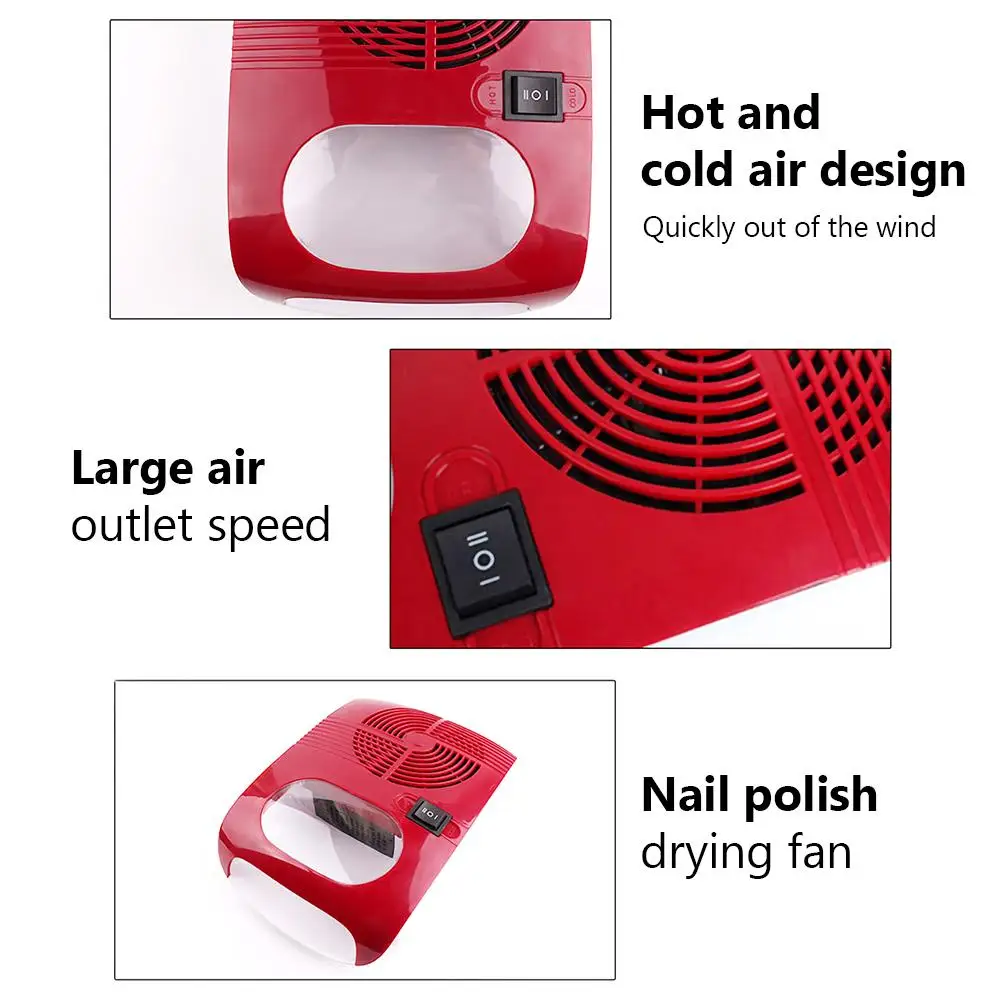 Сушилка для ногтей с горячим и холодным воздухом инструмент маникюра сушилка