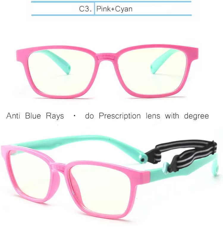 IVSTA анти синий светильник очки компьютер для детей очки анти Синие лучи Блокировка игры TR90 силиконовые с ремешком рецепт