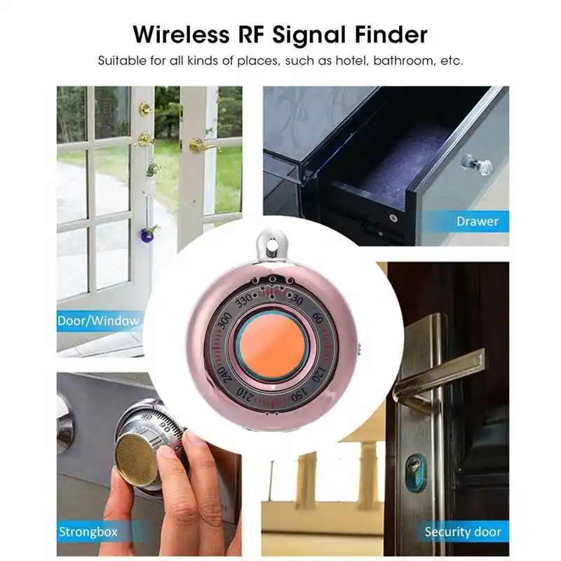 

Portable Camera Finder Anti Spy Camera Detector Wireless RF Signal Finder Anti-Theft Alarm