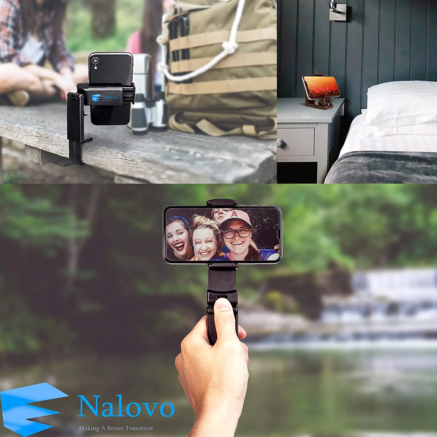 xmxczkj mobile phone stand adjustable portable bracket rotatable 360 for desk bed kitchen cabinet airplane black free global shipping