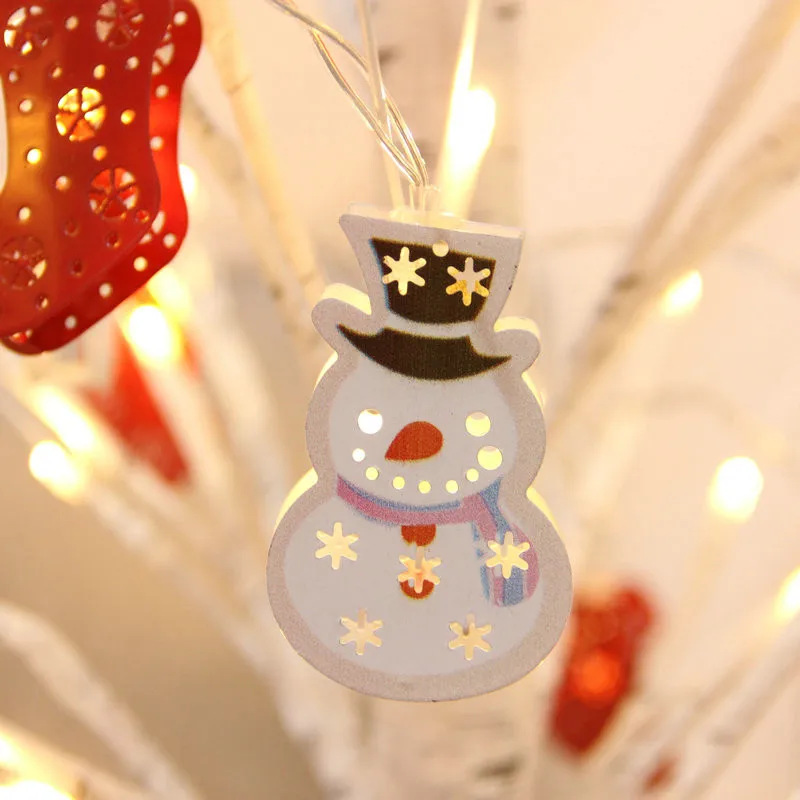 Coversage Рождественская елка Санта Клаус колокол Фея гирлянды светодиодные Батарея