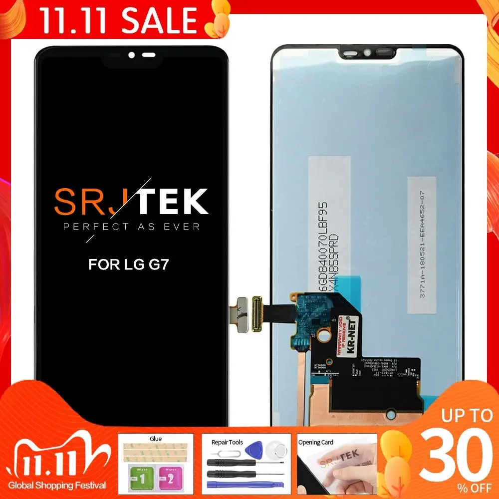

6.1" For LG G7 LCD G710 G710EM G710PM G710VMP Display Touch Screen Digitizer Assembly Replacement Parts For LG G7 ThinQ lcd