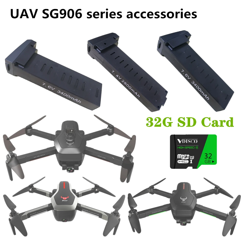 Оригинальный литиевый аккумулятор для радиоуправляемого дрона SG906/SG906PRO 7 4 В 2800