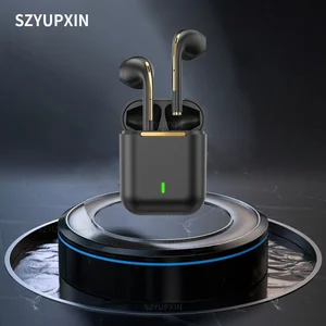 j18 tws wireless earphones for iphone xiaomi huawei with mic in ear bass earbuds earpieces cordless fone bluetooth headphones free global shipping