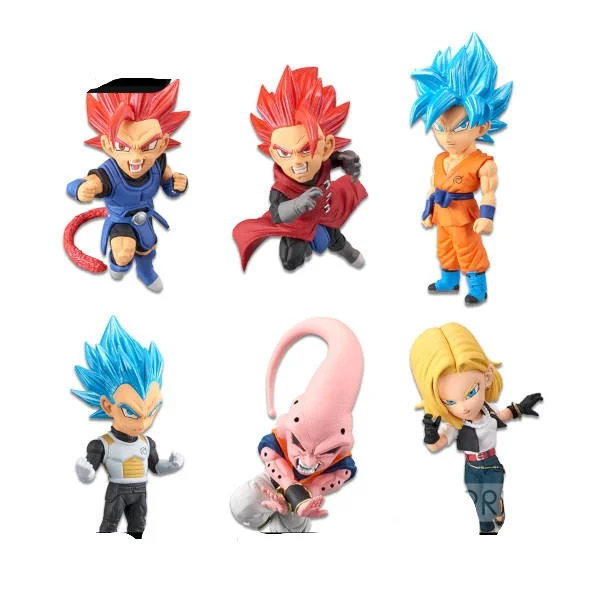 

Оригинальные фигурки Bandai acha GCF Dragon Ball WCF Son Goku Vegeta IV Majin Buu Android 18, игрушки