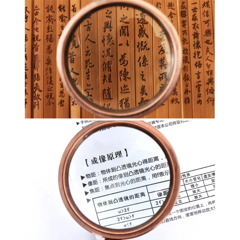 

Wood Handle Handheld Magnifier,10X Antique Handle Magnifier For Reading Antique Inspection, Coins, Insects, Rocks, Map Elder Mag