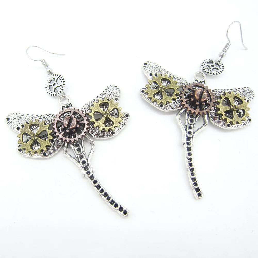 2020 новый оригинальный дизайн латунные крылья винтажная шестерня подвеска в