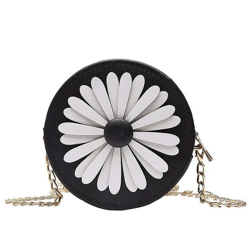 

Girl small fresh round bag mini flower small round bag chain shoulder messenger small bag 2021 new bag cross body bag woman