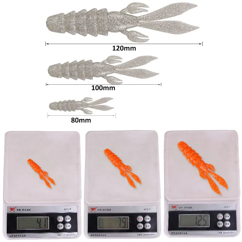 Рыболовные приманки 1 шт. новинка Омар личинка рулон хвоста креветки 4 г/8 г/12 г