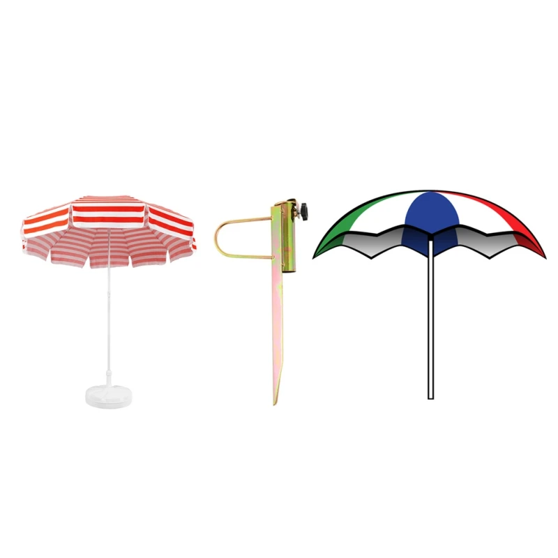 

Beach Umbrellas Large Ground Nail Shade Accessories For Lawn Outdoor Garden Supplies