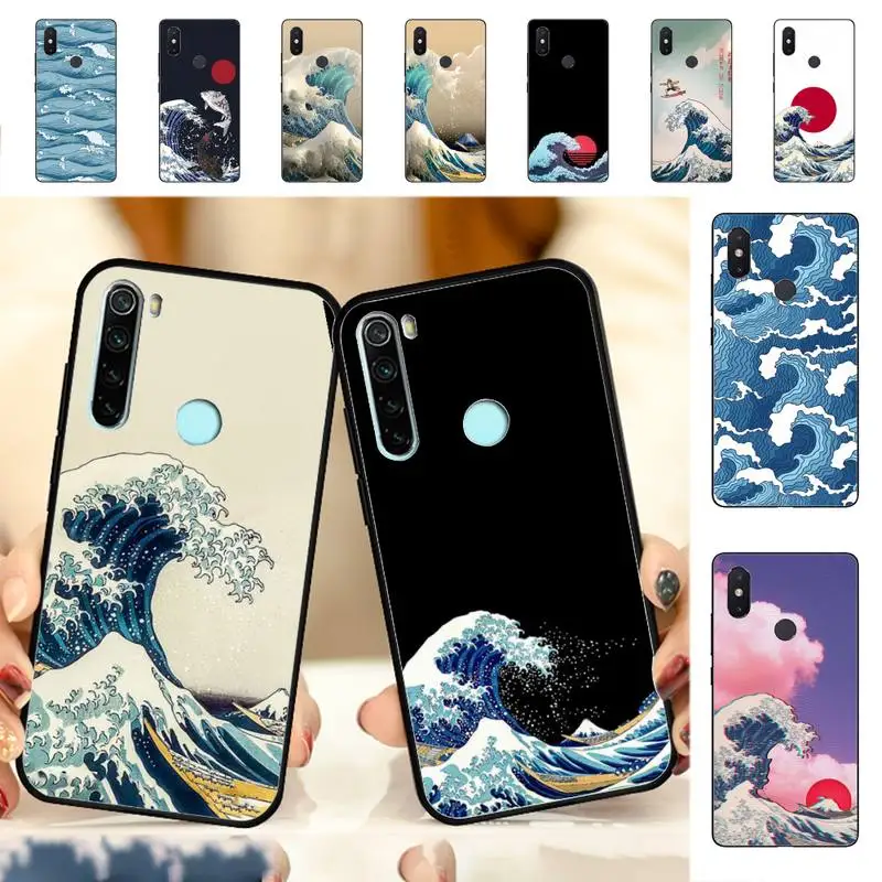 

YNDFCNB The Big Wave of kanagawa Phone Case for Redmi Note 8 7 9 4 6 pro max T X 5A 3 10 lite pro