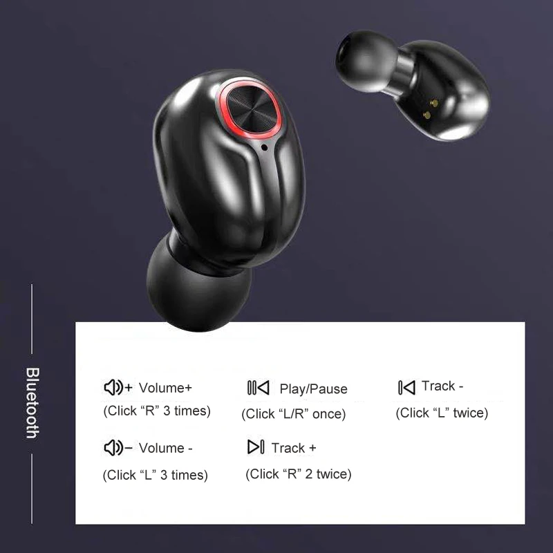 Беспроводная связь Bluetooth V5.0 светодиодный дисплей зарядный чехол для Xiaomi iPhone Samsung