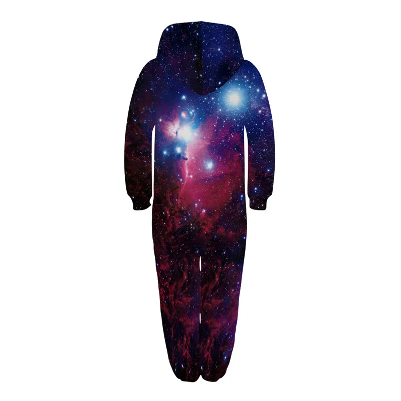 Raisvern Galaxy/детские комбинезоны с 3D принтом; комбинезоны унисекс с капюшоном и принтом; Свободный комбинезон с карманами для мальчиков и девочек; осень г