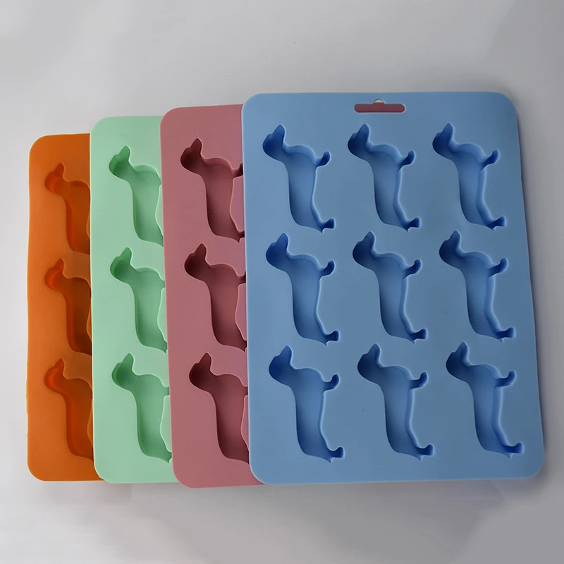 

Cute Dog Shaped Silicone Ice Chocolate Molds and Tray Dachshund Shaped Ice Trays For Home Kitchen XH8Z
