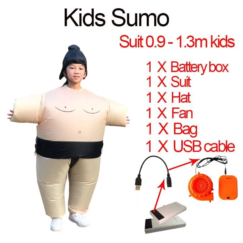 Надувные костюмы для борьбы сумо Verkleedkleren Car Fat Kids Man Wrestler на Хеллоуин, детское нарядное платье для всего тела Sumo, костюм