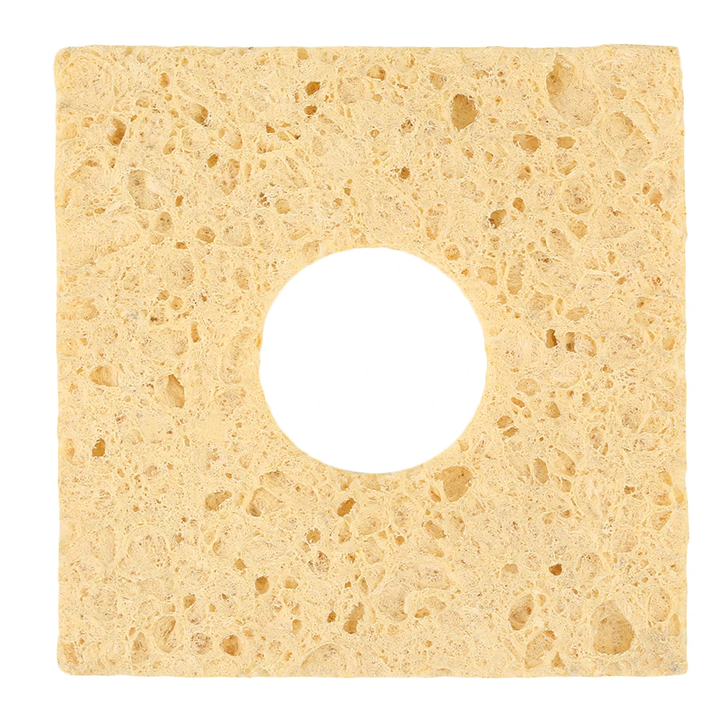 Желтый 1 шт. паяльник наконечник сварочная Чистящая губка для 936 изысканный