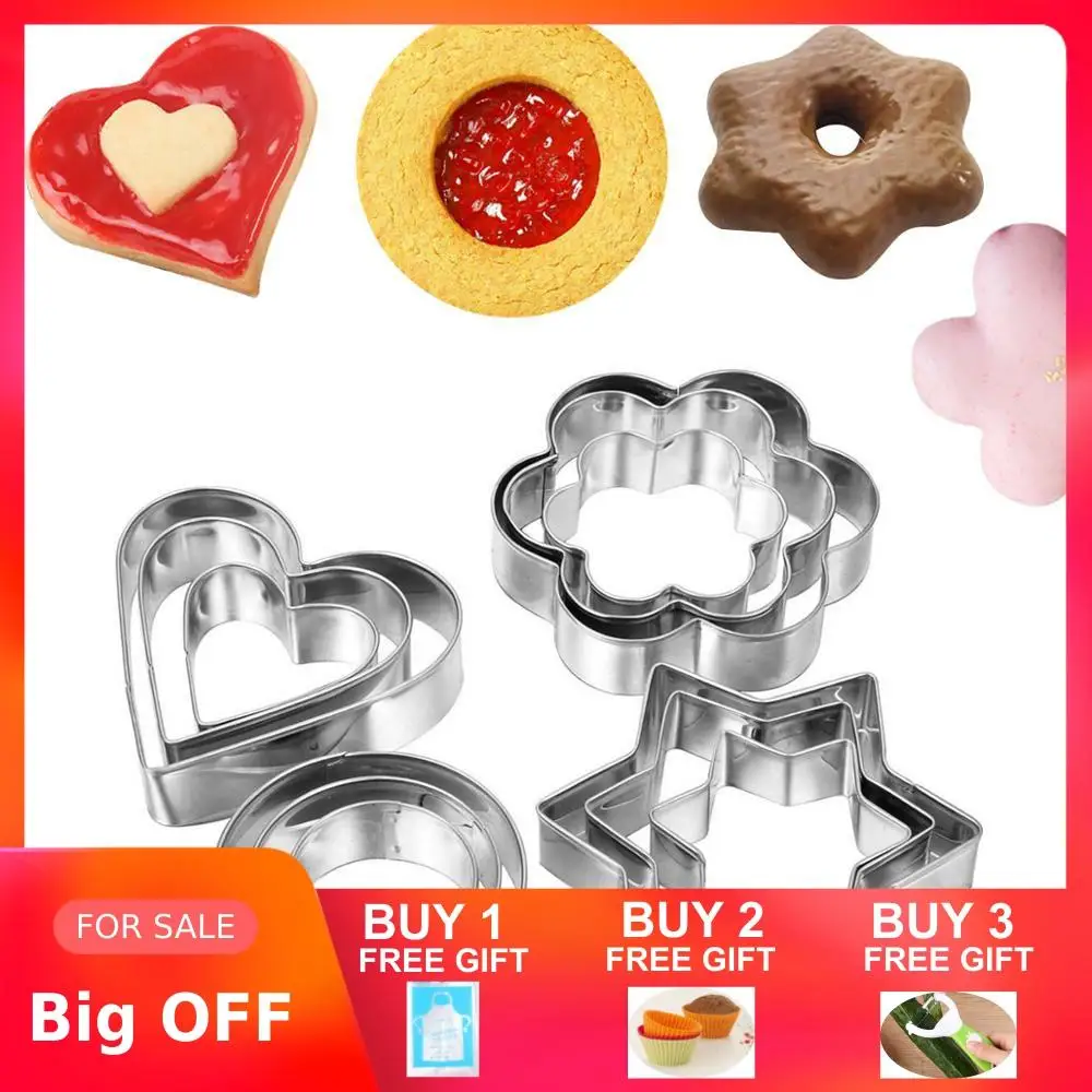 12 шт./компл. формочки для печенья из нержавеющей стали рождественские