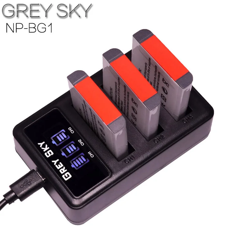 Для SONY bateria NP BG1 FG1 батарея + ЖК зарядное устройство для DSC H3 H7 H9 H10 H20 H50 H55 H70|Цифровые