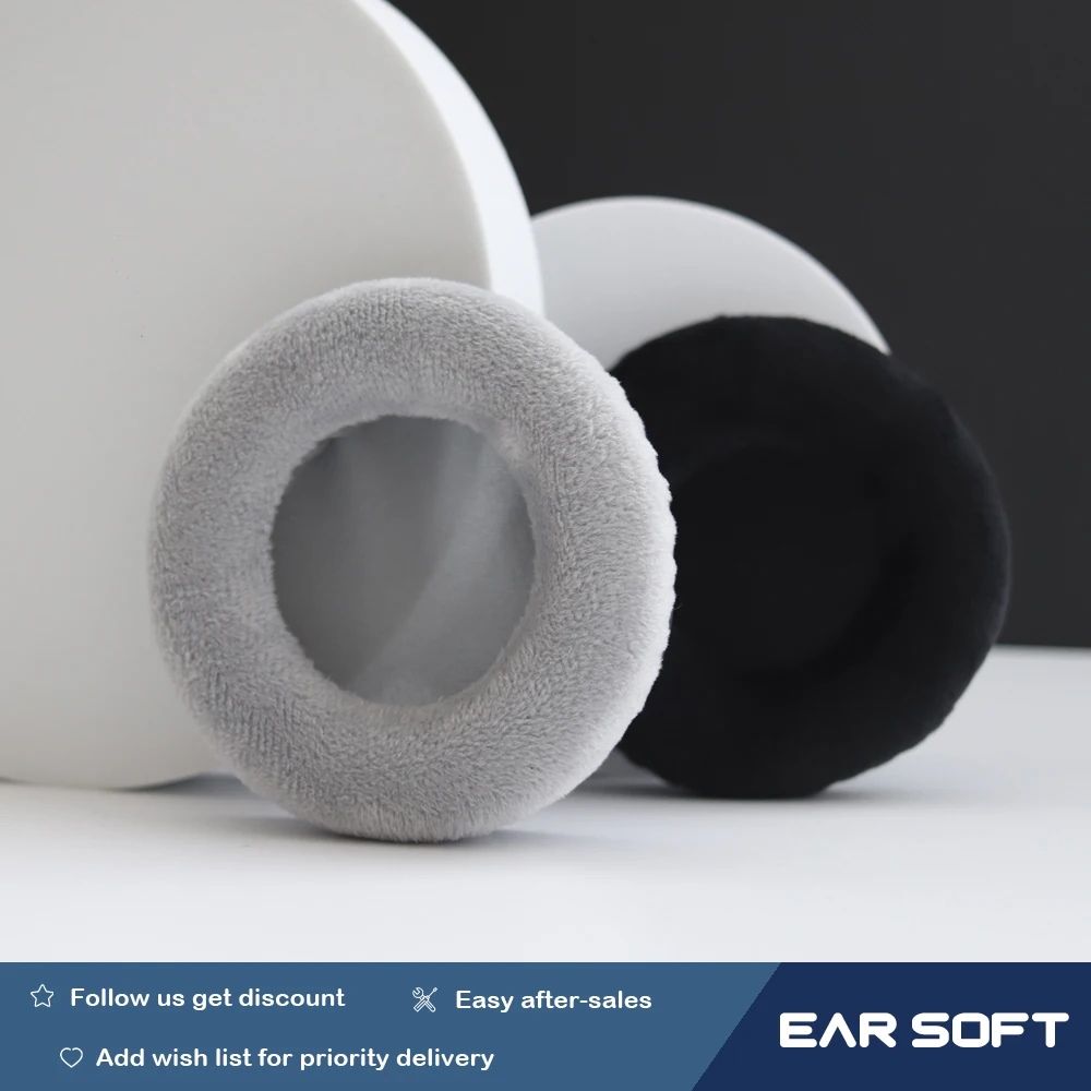 Earsoft Replacement Cushions for ATH-A950LP ATH-A1000X Headphones Cushion Velvet Ear Pads Headset Cover Earmuff Sleeve
