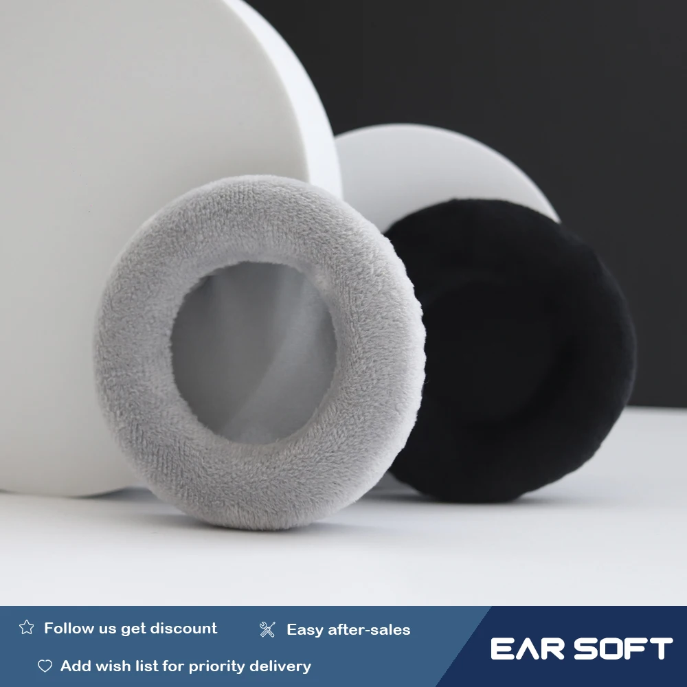 Earsoft Replacement Cushions for ATH-A500X ATH-A700X ATH-A900X Headphones Cushion Velvet Ear Pads Headset Cover Earmuff Sleeve