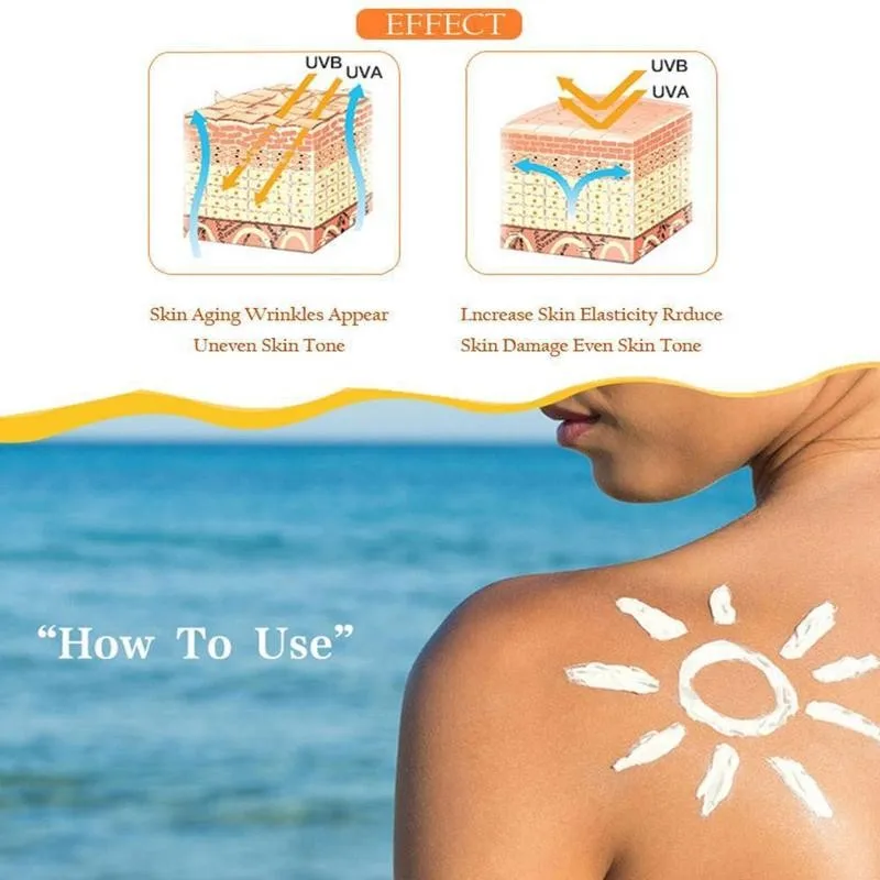 

SP 15 Sunblock Face Body Care Protective Cream Anti-Aging Sunscreen Cream Cosmetic Whitening Sunscreen Moisturizing Q6C9