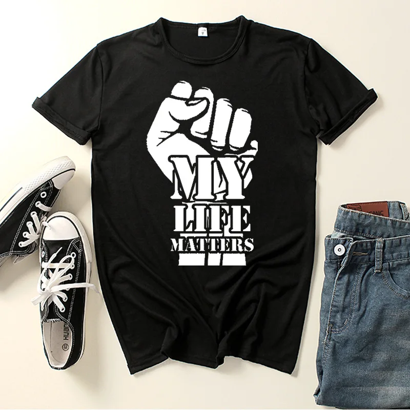 

My Life Matters Letter Print Women T Shirt Short Sleeve O Neck Loose Women Tshirt Ladies Tee Shirt Tops Clothes Camisetas Mujer
