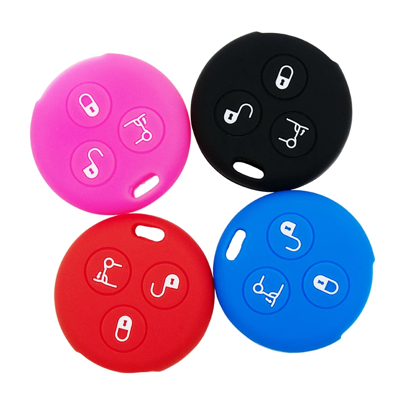 Качественный силиконовый чехол для автомобильного ключа Smart Fortwo 450 451 Roadster