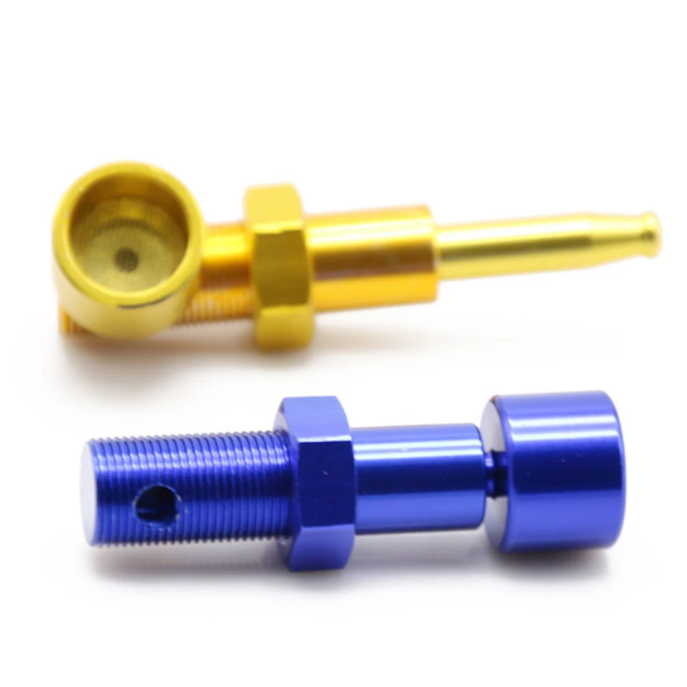 100 шт./лот оптовая продажа металлическая переносная курительная трубка в форме