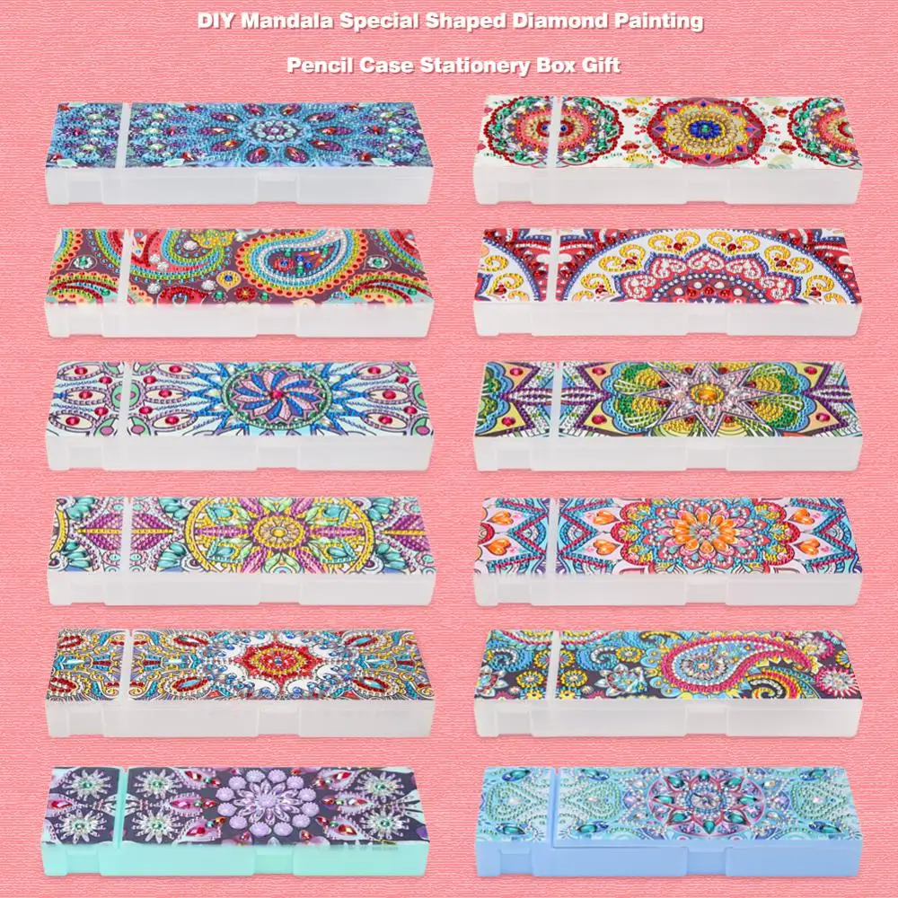 Сделай сам алмазная картина мандала специальная форма чехол для карандашей