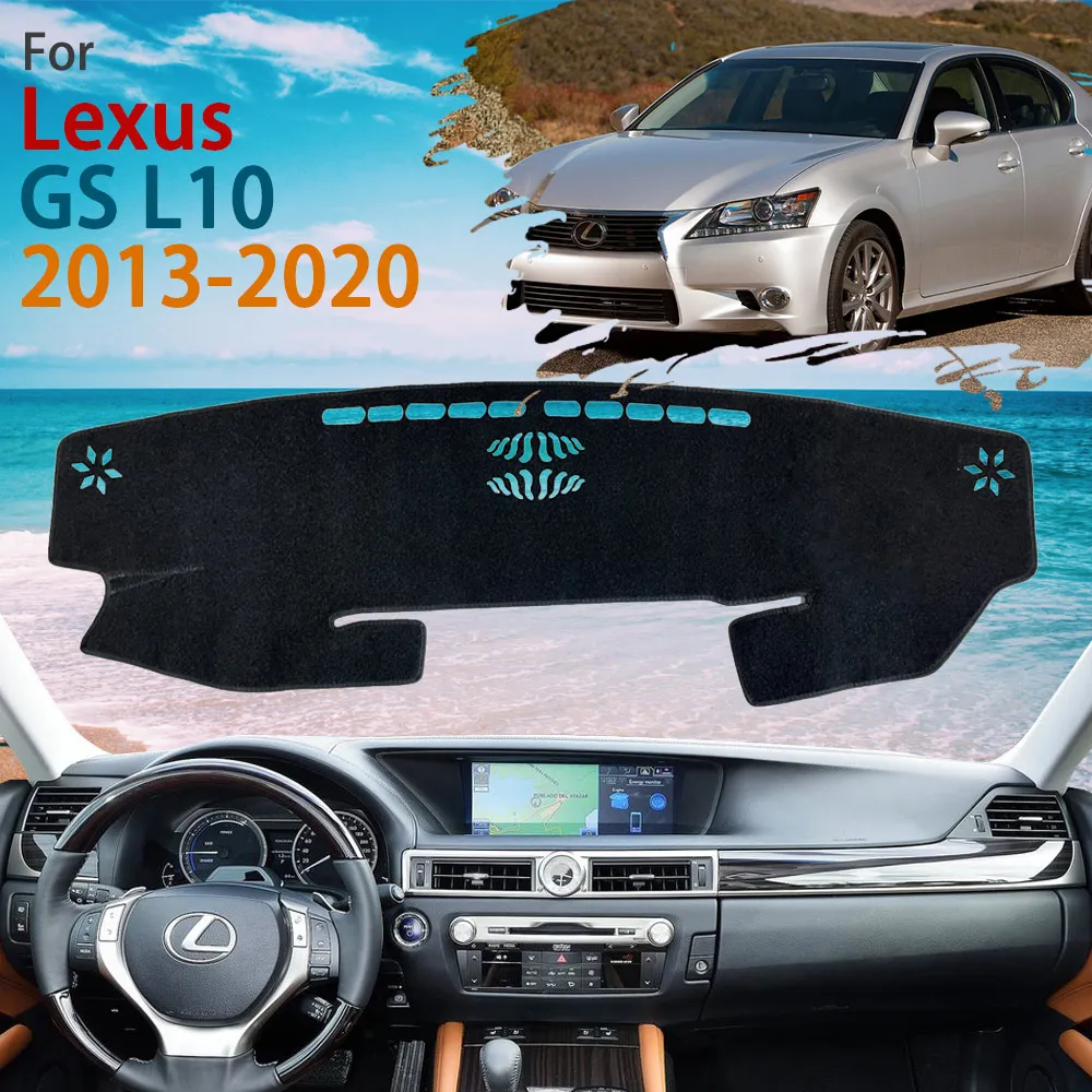 

Inner Dashboard Cover Dash Mat Carpet Pad Non-slip Cushion Anti-UV Sun for Lexus GS L10 2013 2014 2015 2016 2017 2018 2019 2020