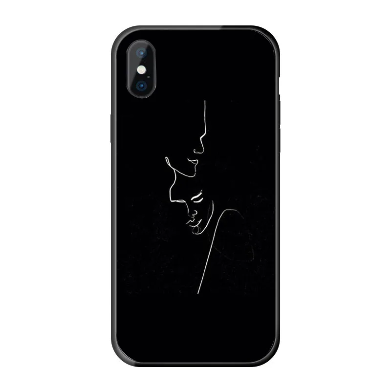Черный с рисунком сердечек на розовый чехол для iphone 5s 5 s se 4 4s кейс телефона из