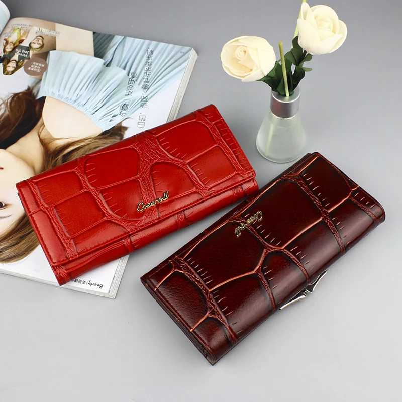 Женский кошелек из натуральной кожи роскошный брендовый Дамский 2020 женские