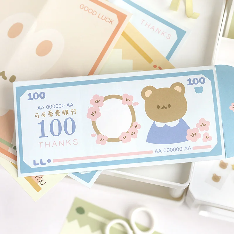 VanYi 4 вида конструкций Animal Vault Kawaii бумажный конверт с буквами Sticker 3 Enjoy
