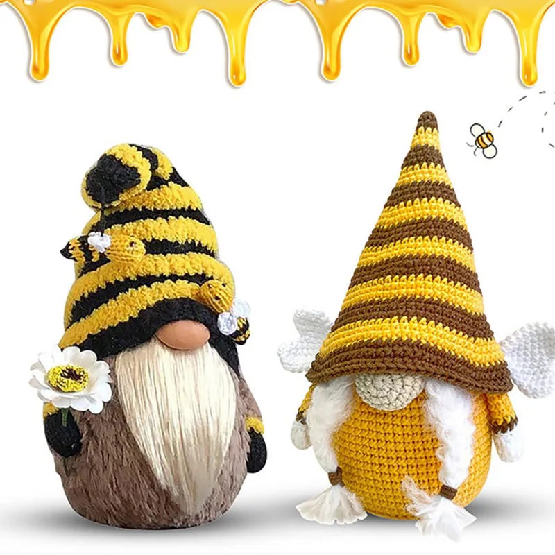 

Faceless Doll Gifts for Children Bumble Bee Striped Swedish Honey Bee Elfs Home Old Man Doll Gifts Toys Dropshipping