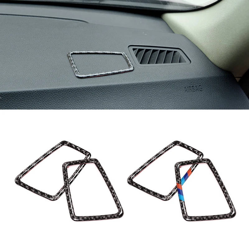 

For BMW 3 Series E90 E92 E93 2005 2006 2007 2008 2009 2010 2011 2012 Car Carbon Fiber Air Conditioning Vent Side Air Outlet Trim