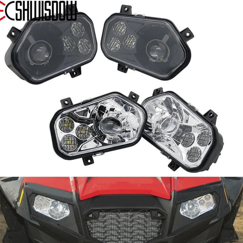 Черный хром ATV аксессуары светодиодный светильник s Atv головной Для Polaris RZR XP 900